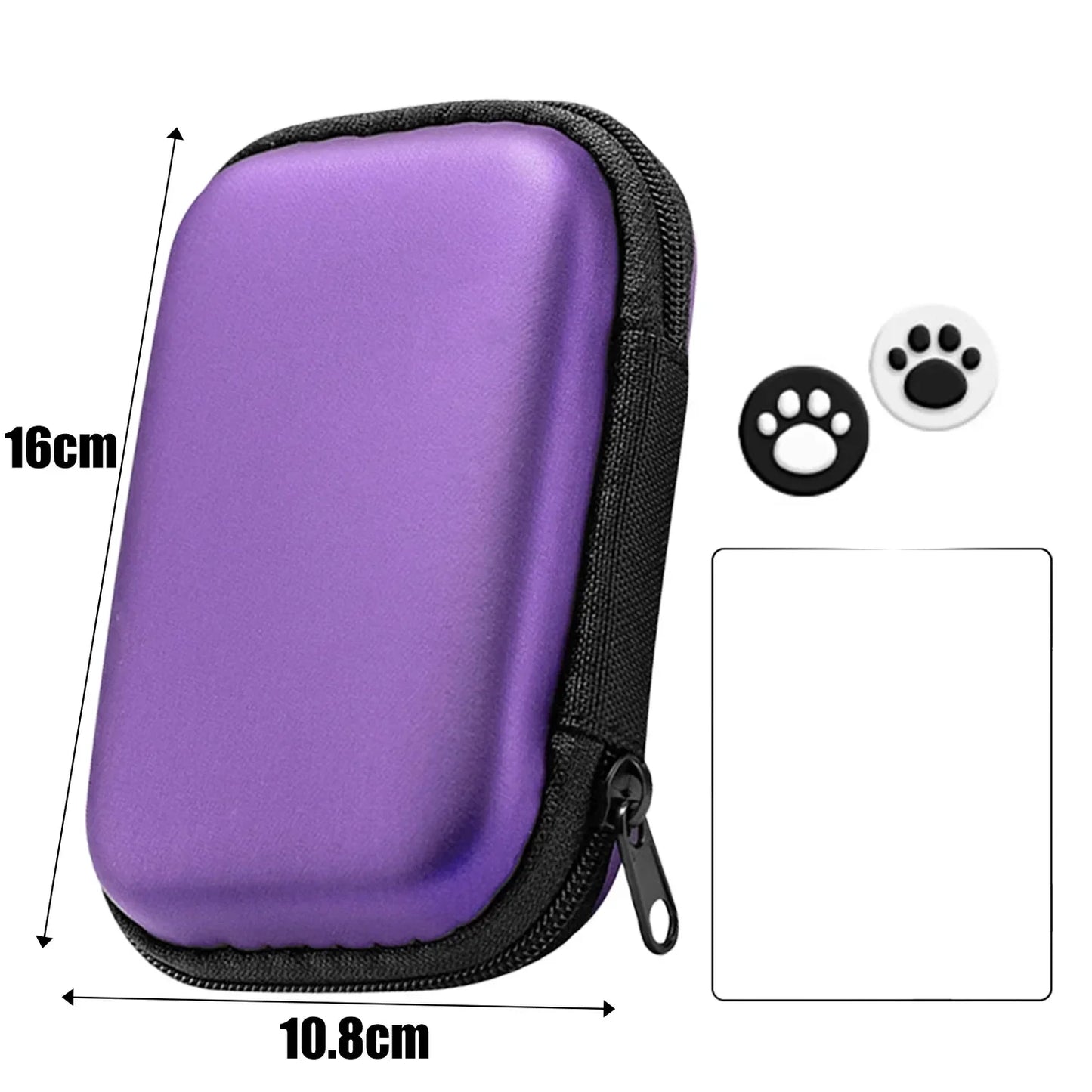 4 in 1 For R36S/R35S Screen Protector Tempered Glass Film & Game Console Storage Bag EVA Portable Protective Case For R36S/R35S